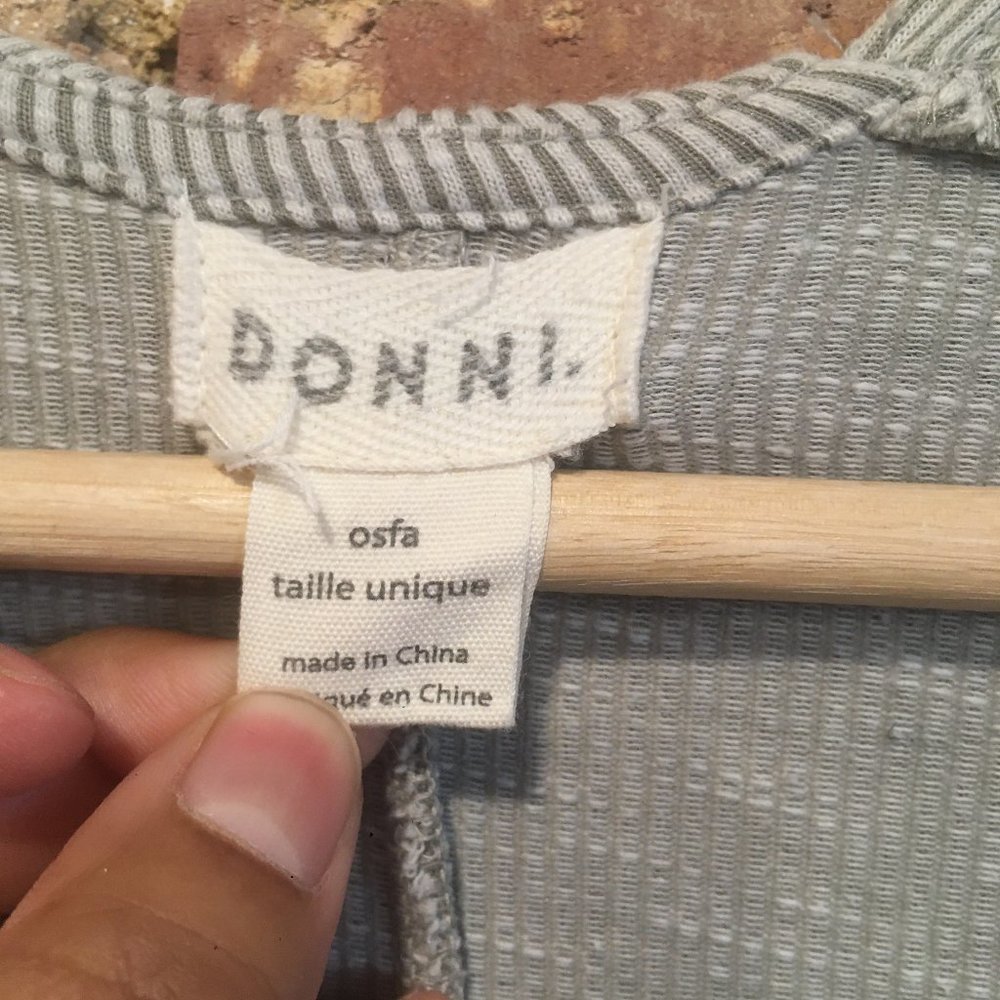Donni Sandwash One Size Open Front Cardigan - Picture 2 of 5
